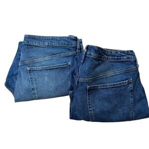 Old Navy OG Straight High Rise Jeans Lot of 2 Size 18 Casual Preppy Plus